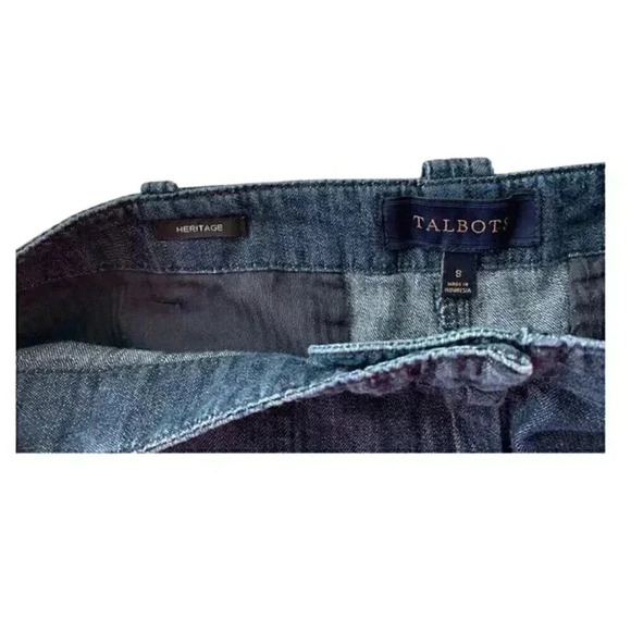 Talbots Denim Jeans in Heritage Style - Size 8 - Dark Denim in 100% Cotton - Picture 4 of 6